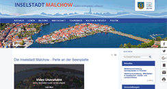 Desktop Screenshot of inselstadt-malchow.de