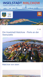 Mobile Screenshot of inselstadt-malchow.de